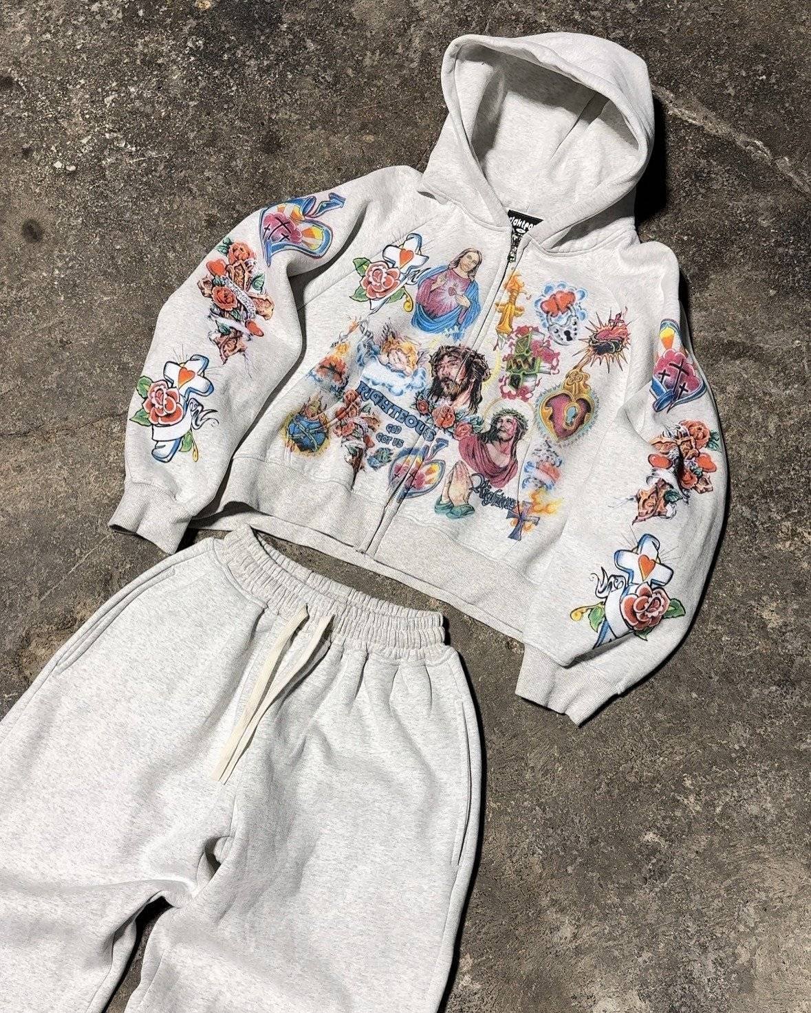 imgi_33_465623460_592327483149833_658077127943806858_n We Are Righteous Risen King Zip Up White