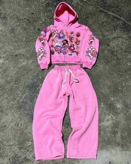 We Are Righteous Risen King Zip Up Pink