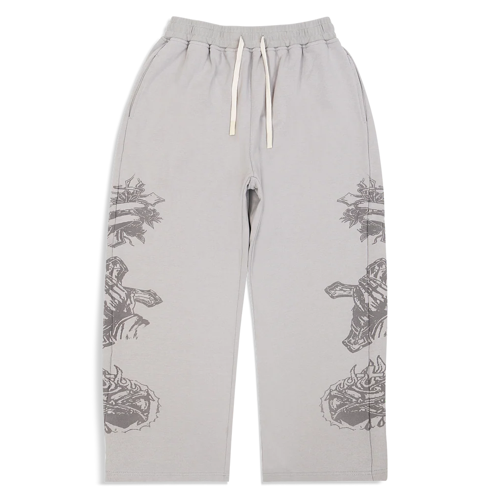 GreyTattedSweats_1024x-1.webp We Are Righteous "Tatted Believer" Sweatpants (Grey) - Image 1